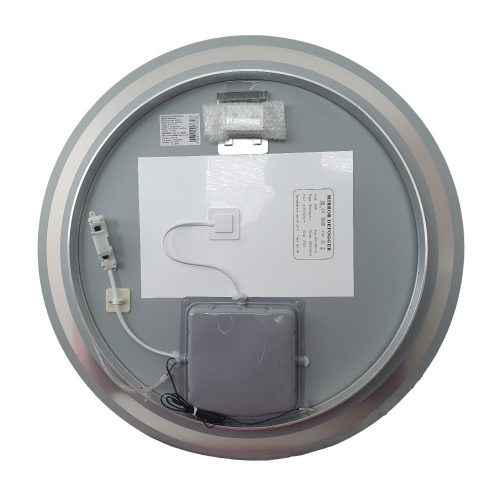 Viva AURA fürdőszoba tükör - érintőkapcsolós - páramenetesítős - órával - LED - KEREK - átmérő 60cm