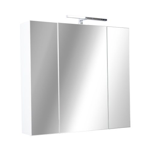 Piramida AKVA Tükrös fürdőszobai szekrény - LED világítással - 75 x 69 x 15 cm