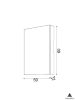 Piramida KARMA L Tükrös fürdőszobai szekrény - 50 x 60 x 12 cm