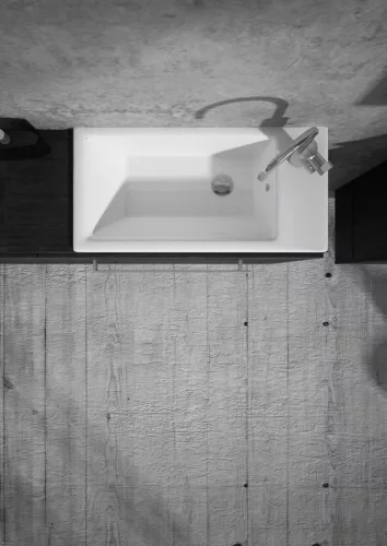 Sanovit ATRIA - porcelán mosdókagyló- kézmosó - jobb csaplyukas - 50 x 25 cm