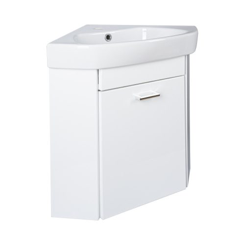 VivaStyle ARDA fali sarokszekrény CeraStyle ARDA porcelán sarokmosdóval 46 x 46 cm - BALOS