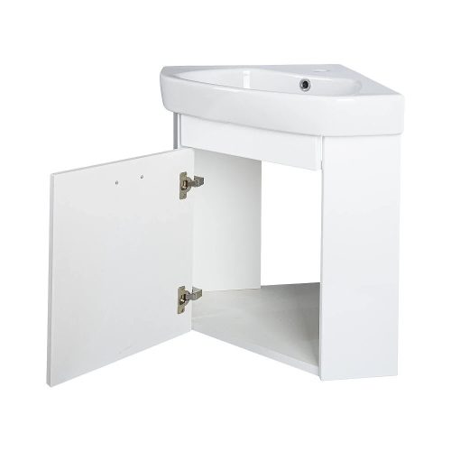 VivaStyle ARDA fali sarokszekrény CeraStyle ARDA porcelán sarokmosdóval 46 x 46 cm - BALOS