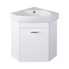   VivaStyle ARDA fali sarokszekrény CeraStyle ARDA porcelán sarokmosdóval 46 x 46 cm - JOBBOS