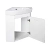 VivaStyle ARDA fali sarokszekrény CeraStyle ARDA porcelán sarokmosdóval 46 x 46 cm - JOBBOS