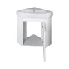 VivaStyle ARDA fali sarokszekrény CeraStyle ARDA porcelán sarokmosdóval 46 x 46 cm - JOBBOS