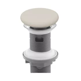   Klikk - klakk leeresztő - MATT BÉZS - túlfolyós mosdókagylóhoz - 5/4" - Ø 73 mm