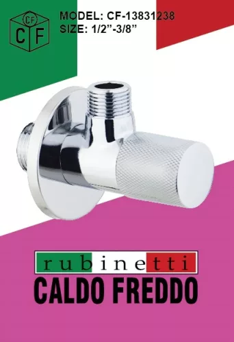 Caldo Freddo LUX - sarokszelep - KRÓM - 1/2 " - 3/8"