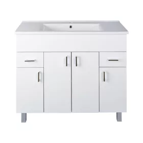   VivaStyle EKONOMIK PLUS 100 lábon álló fürdőszobabútor Sanovit SOFT 13100 mosdóval - 100 x 45,5 cm