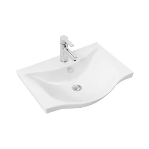 VivaStyle EKONOMIK 55 lábon álló 2 ajtós fürdőszobabútor Sanovit ALBATROS 10055 mosdókagyló 55x45cm