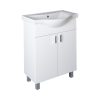 VivaStyle EKONOMIK 65 lábon álló 2 ajtós fürdőszobabútor Sanovit ALBATROS 10065 mosdóval 64,5x46,5