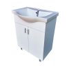 VivaStyle EKONOMIK 65 lábon álló 2 ajtós fürdőszobabútor Sanovit ALBATROS 10065 mosdóval 64,5x46,5