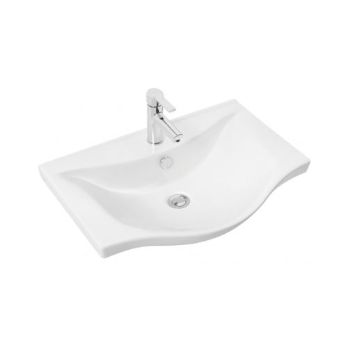 VivaStyle EKONOMIK 65 lábon álló 2 ajtós fürdőszobabútor Sanovit ALBATROS 10065 mosdóval 64,5x46,5