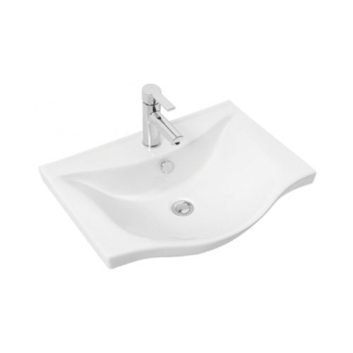 VivaStyle BIANKA 55 lábon álló fürdőszobabútor 2 fiókos Sanovit ALBATROS 10055 mosdókagyló 55x45 cm