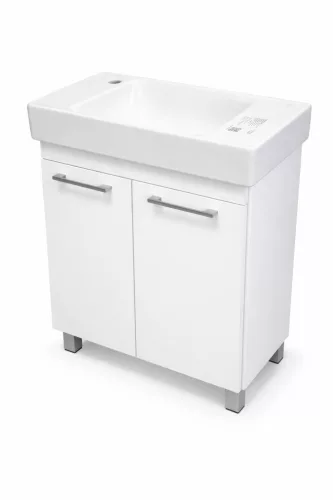 VivaStyle PANEL- KMT 60 lábon álló fürdőszobabútor CeraStyle SHARP - BAL CSAPLYUKAS mosdóval 60x30cm