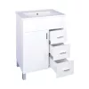 VivaStyle KARINA 65 lábon álló fürdőszobabútor 3 fiókos Sanovit ATRIA 9065 mosdóval 65 x 45,5 cm