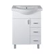 VivaStyle BIANKA 65 lábon álló fürdőszobabútor 3 fiókos Sanovit ALBATROS10065 mosdóval 64,5x46,5cm
