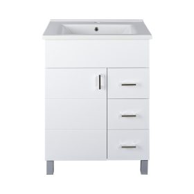   VivaStyle KARINA 75 lábon álló fürdőszobabútor 3 fiókos Sanovit ATRIA 9075 mosdóval 75 x 45,5 cm