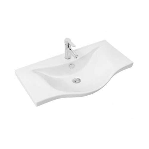 VivaStyle BIANKA 80 lábon álló fürdőszobabútor 3 fiókos Sanovit ALBATROS 10080 mosdóval 80 x 46 cm