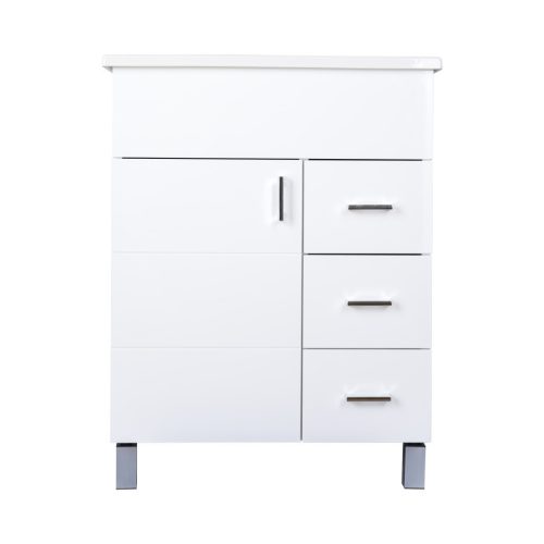 VivaStyle KARINA 85 lábon álló fürdőszobabútor 3 fiókos Sanovit ATRIA 9085 mosdóval 85 x 45,5 cm