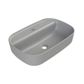   CeraStyle AQUA - PULTRA ültethető - Top Counter - porcelán mosdó - MATT SZÜRKE - 60 x 40 cm