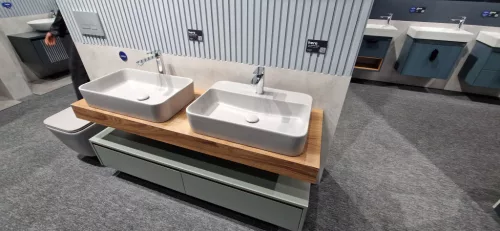 CeraStyle HERA - PULTRA ültethető - Top Counter - porcelán mosdó - 60 x 42 cm