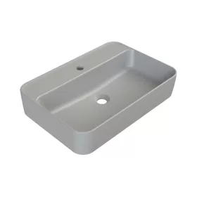   CeraStyle HERA - PULTRA ültethető - Top Counter - porcelán mosdó - MATT SZÜRKE - 60 x 42 cm