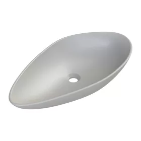   CeraStyle OLIVE - PULTRA ültethető - Top Counter - porcelán mosdó - MATT SZÜRKE - 60 x 35 cm