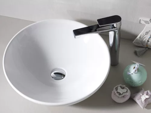 CeraStyle ZERO - PULTRA ültethető - Top Counter - porcelán mosdó - O - Ø 46 cm