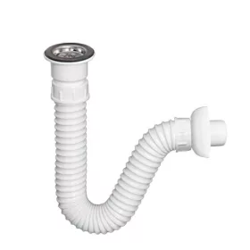   TEXO mosdószifon flexibilis csővel - Ø 5/4" x 0,5 m x Ø 40 mm