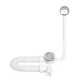   TEXO kádszifon - KRÓM - Klikk - klakk leeresztővel - flexibilis csővel - Ø 5/4" x 0,5 m x Ø 40 mm