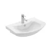 Viva SZQUARE 55 lábon álló fürdőszobabútor Sanovit ZENON 6055 porcelán mosdóval 55 x 44 cm