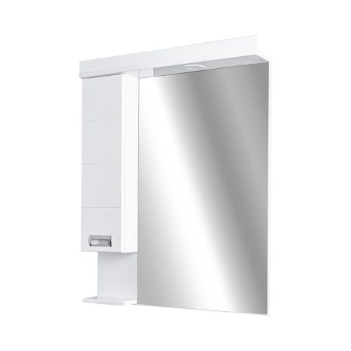 Viva SZQUARE 75 Tükrös fürdőszobai szekrény - BALOS szekrénnyel- 75 x 97 x 15 cm