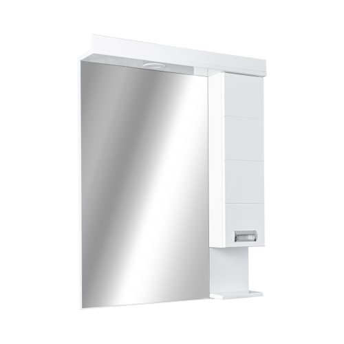 Viva SZQUARE 75 Tükrös fürdőszobai szekrény - JOBBOS szekrénnyel -75 x 97 x 15 cm