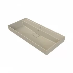   CeraStyle SHARP - MATT BÉZS - porcelán mosdókagyló - 1 csaplyukas - 100 x 48 cm