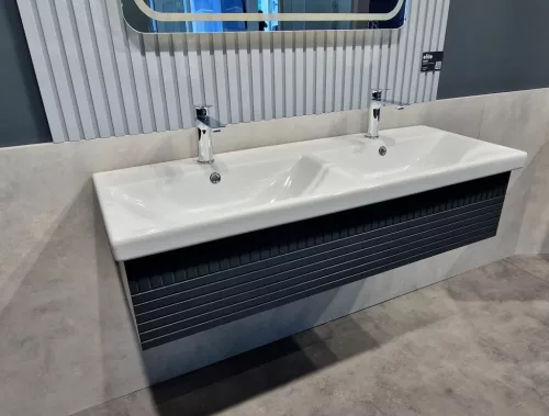 CeraStyle ELITE - DUPLA porcelán mosdókagyló - 120 x 45 cm