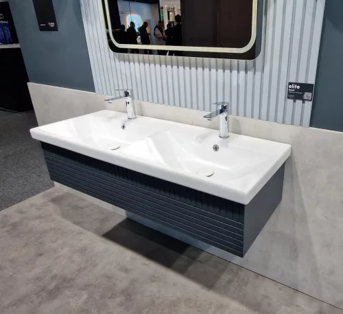 CeraStyle ELITE - DUPLA porcelán mosdókagyló - 120 x 45 cm