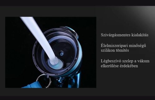SportLife polikarbonát ivópalack, 750ml, BPA mentes, ivócsőrös kulacs
