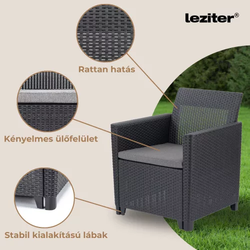 Claire duo műrattan kerti fotel