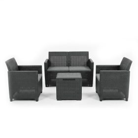   Claire IV 4 személyes kerti bútor garnitúra vigo tárolós asztallal