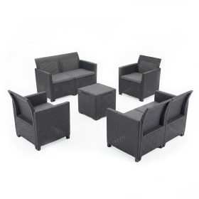   Claire IV 6 személyes kerti bútor garnitúra vigo tárolós asztallal