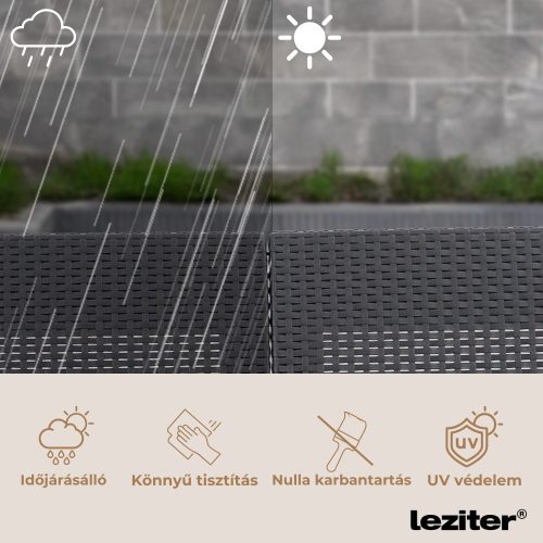 Claire IV 4 személyes kerti bútor garnitúra vigo tárolós asztallal