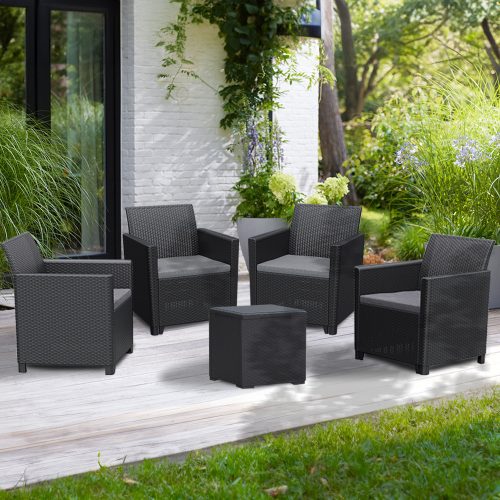 Claire V 4 személyes kerti bútor garnitúra vigo tárolós asztallal