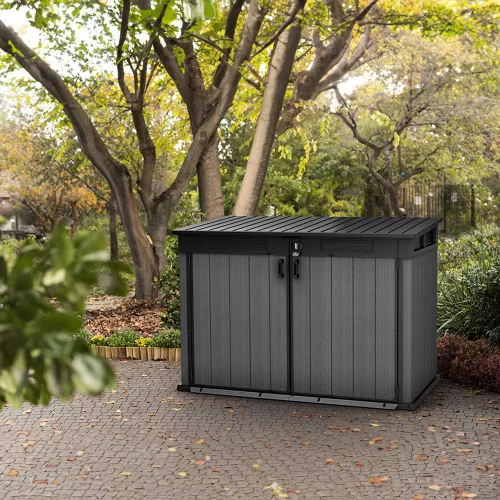 Cortina Mega műanyag kerti tároló szürke