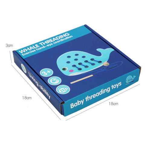 Bálnás fűzős fajáték