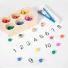 Színek, számok Montessori fejlesztő fajáték