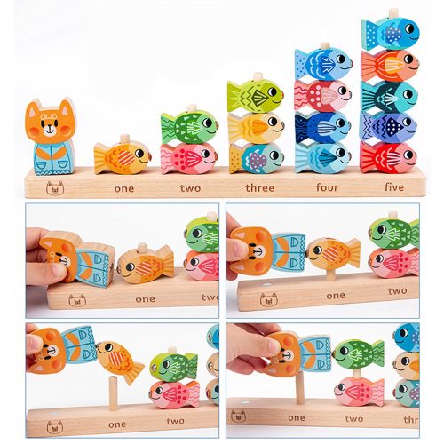 Mágneses horgász fajáték, számok tanulásához