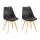 Silla étkezőszék 2 db fekete színben