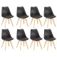 Silla étkezőszék 8 db fekete színben