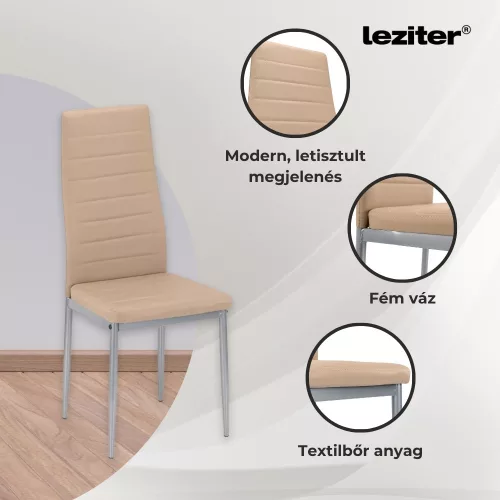 Tino NOVA Étkezőszék bézs-szürke színben