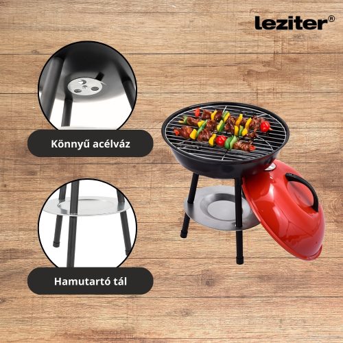 Faszenes kerti gömb grillsütő